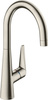 HG Talis M51 Jednouchwytowa bateria kuchenna 260, 1jet, Stal Szlachetna Finish