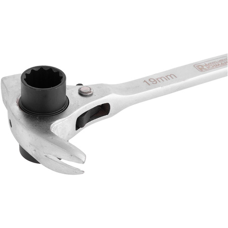 KLUCZ DO RUSZTOWAŃ MŁOTKOWY Z GRZECHOTKĄ 19x22 MM CR-V