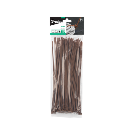 Taśma kablowa 3,6 x 250mm BROWN 100 szt.