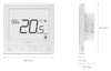 Salus przewodowy, podtynkowy regulator temperatury SQ610 Quantum, 230 V, biały