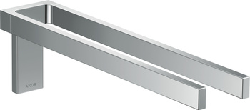 AX Universal Rectangular Wieszak na ręczniki, 2-ramienny, Chrom
