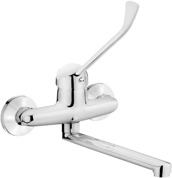 Bateria kuchenna ścienna z dźwignią Clinic obrotowa chrom Joko BOJ 080C