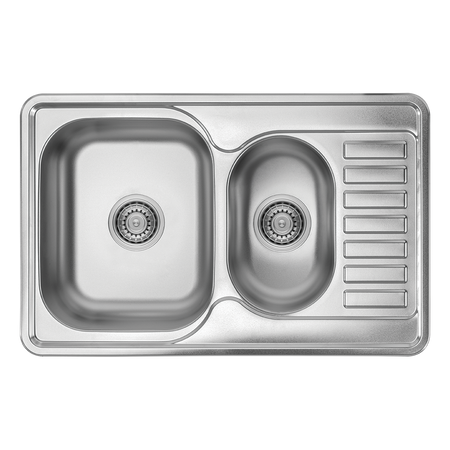 JUNAK zlewozmywak półtorakomorowy z półociekaczem