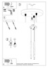 Lampa wisząca MOZAICA 3P czarny/chrom