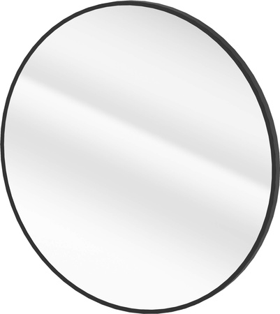 Lustro wiszące w ramie - okrągłe nero ADR N831