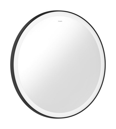 HG Xarita Lite S Lustro oświetleniem LED 700/30, włącznik ścienny, Czarny Matowy