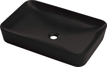Umywalka ceramiczna nablatowa - 60x40 cm nero CDS NU6S