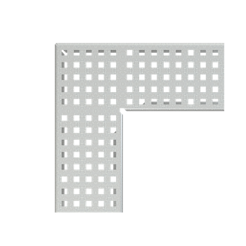 Ruszt odwodnienia drenażowego narożnego 100 mm, stal ocynkowana