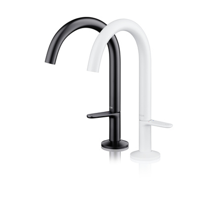 AX One Bateria umywalkowa Select 170 z kompletem odpływowym Push-Open, Biały Matowy