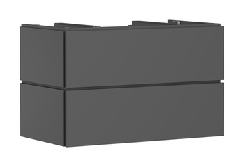 HG Xilesa E Szafka pod szlifowaną umywalkę wpuszczaną w blat/nablatową z 2 szufladami PushOpen 980/550, Szary Łupek Matowy