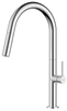 LIQUID bateria zlewozmywakowa z wyciąganą wylewką 2-funkcyjna, chrom
