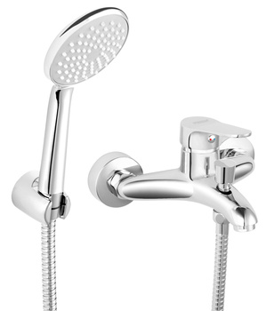 ISSO bateria wannowa z zestawem natryskowym, chrom