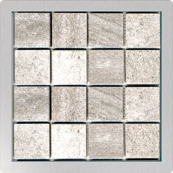 Kratka ściekowa 92×92 mm stal nierdzewna do wypełnienia płytką