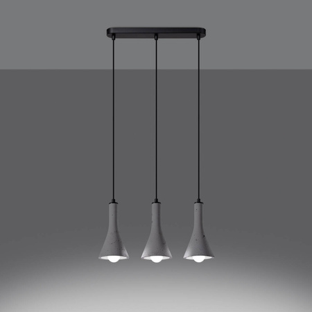 Lampa wisząca REA 3L beton