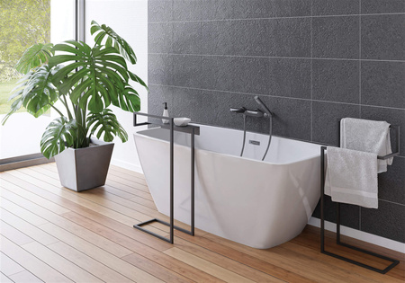 Wanna akrylowa wolnostojąca prostokątna - 150 cm biały KDM 015W