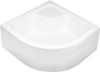 Brodzik akrylowy półokrągły 80x80 cm - głęboki biały KTD 042B