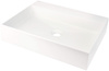 Umywalka granitowa nablatowa z miejscem na baterię - 500x400 mm alabaster CQR AU5S