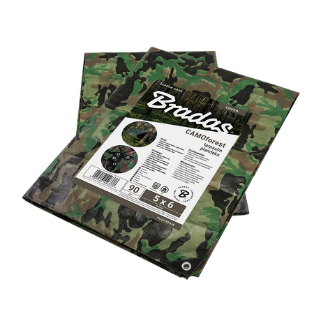 Plandeka kamuflażowa CAMOforest 10 x 12m  90 g.