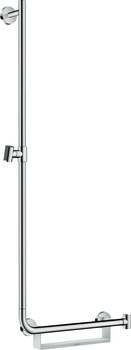 HG Unica Drążek prysznicowy Comfort 110 cm, lewy, Biały/Chrom