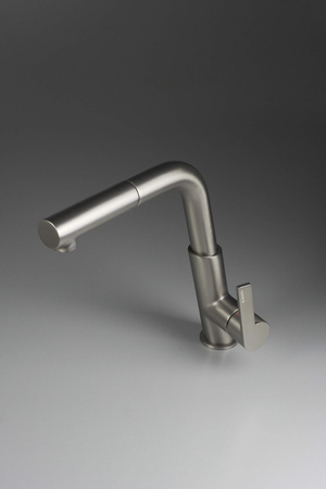 Bateria kuchenna z wyciąganą wylewką wyciągana, obrotowa titanium Silia BQS D73M
