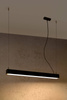 Lampa wisząca PINNE 67 czarna 3000K
