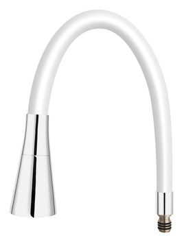 Wylewka Elastico II do baterii zlewozmywakowej, biała