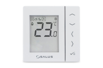 Salus przewodowy, podtynkowy, cyfrowy regulator temperatury VS35W, dobowy, biały, 230 V