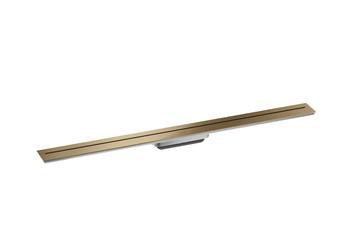 AX Drain Element zewnętrzny odpływu liniowego 1000, montaż przyścienny, Brąz Szczotkowany