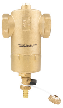 Separator zanieczyszczeń FAR 214, z magnesem i zaworem spustowym, przyłącza Rp1 1/2"