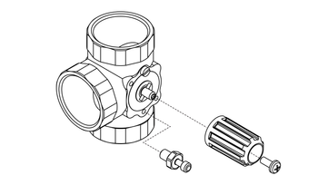 Adapter do siłowników ARM ProClick na zawory: WITA H6, WITA H10, WITA Minimix