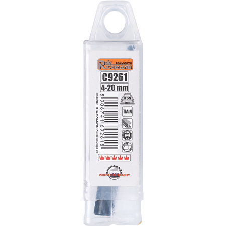 WIERTŁO STOPNIOWE DO METALU 4-20 MM