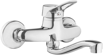 Bateria umywalkowa ścienna obrotowa chrom Vero BOW 050M