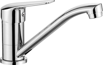 Bateria umywalkowa z obrotową wylewką obrotowa chrom Boro BMO 026M