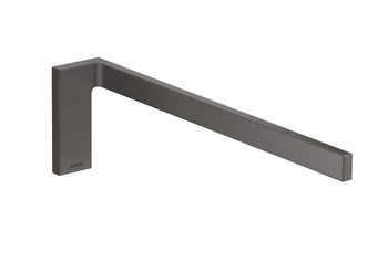 AX Universal Rectangular Wieszak na ręcznik, 1-ramienny, Czarny Chrom Szczotkowany