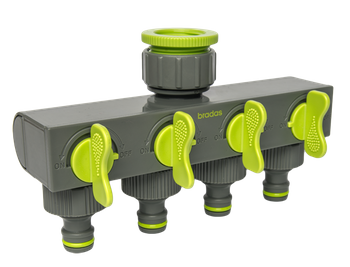 LIME LINE Rozdzielacz 4-drożny z zaworami