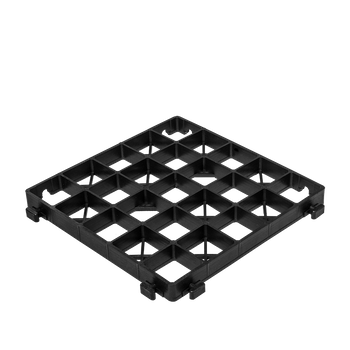 Kratka ogrodowa OPTIMAL GRID  czarna, wys. 30mm / 333x333mm