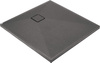 Brodzik granitowy kwadratowy 90x90 cm antracyt metalik KQR T41B