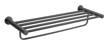 SMILE wieszak na ręcznik z półką, gun metal