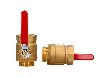 Zawory kulowe G1 1/2" x GW G1 1/2", do rozdzielacza dolnego źródła ciepła ProCalida IN 1 1/2", 2 szt.