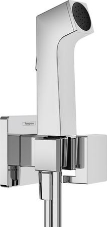 HG Bidetowa główka prysznicowa Bidette 1 jet E EcoSmart dla wody zimnej z uchwytem i wężem prysznicowym 125 cm, Chrom