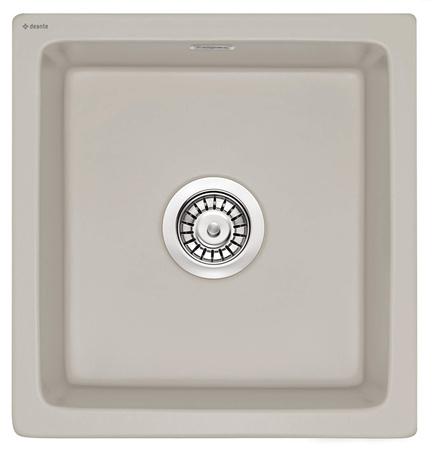 Zlewozmywak ceramiczny 1-komorowy cappuccino stal ZCB C103