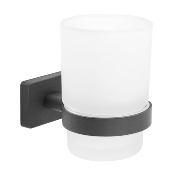 GRETA szklanka pojedyncza, gun metal