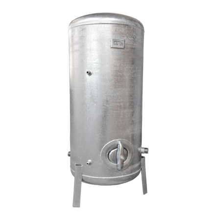 Zbiornik ocynk  150 L pionowy z osprzętem