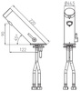 MISTRAL SENSOR bezdotykowa stojąca, chrom