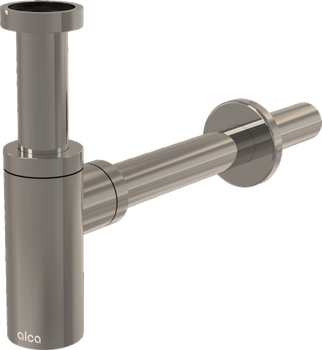 Półsyfon umywalkowy DN32 DESIGN, NICKEL-połysk