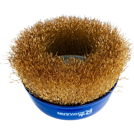 SZCZOTKA DO SZLIF. DOCZOŁOWA 100 MM MOSIĄDZOWANA