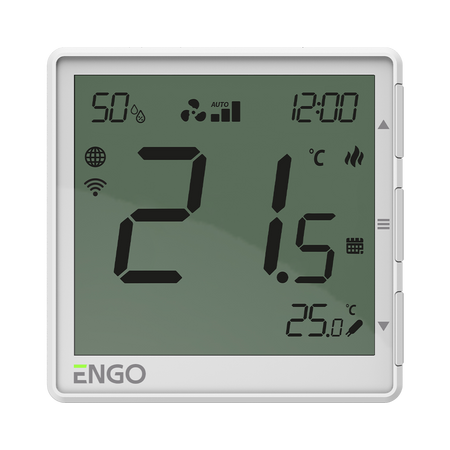 Regulator klimakonwektorów, 230V, biały, Internetowy, podtynkowy , Wi-Fi