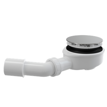 Zestaw odpływowy brodzikowy, chrom