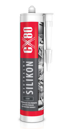SILIKON NEUTRALNY 300ML CX80 szary