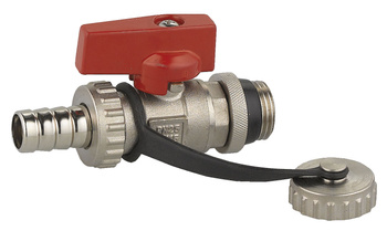 Zawór kulowy spustowy 3-8" z uszczelką